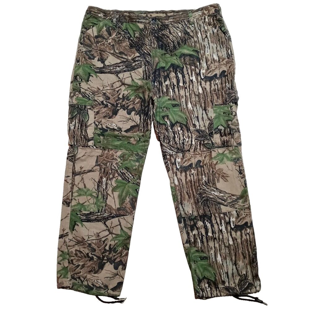 Vintage Realtree Made in USA Camo Cargo Pants Mens Size XXL (Fits 42-44) Hunting